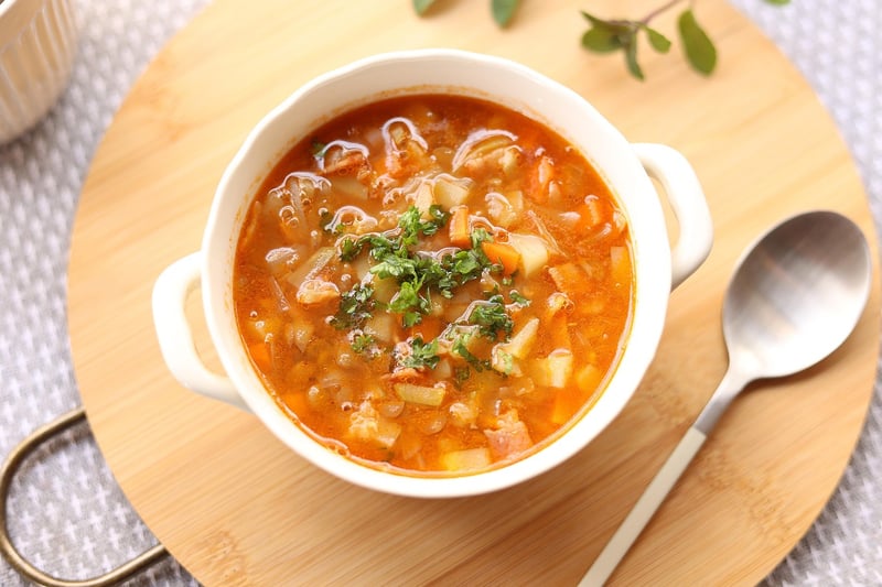 Lentil Soup with Spinach